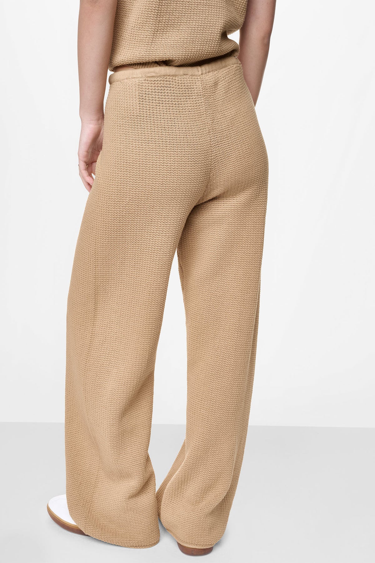 DKNY TUCK STITCH HIGH-RISE DRAWSTRING PANT