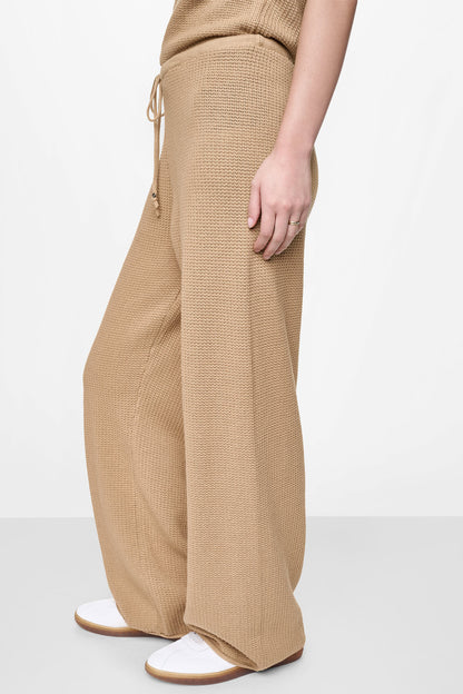 DKNY TUCK STITCH HIGH-RISE DRAWSTRING PANT