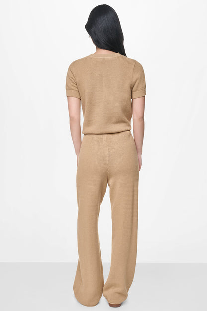 DKNY TUCK STITCH HIGH-RISE DRAWSTRING PANT