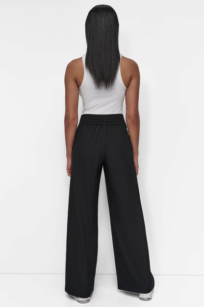 DKNY HIGH-RISE WIDE-LEG PANT