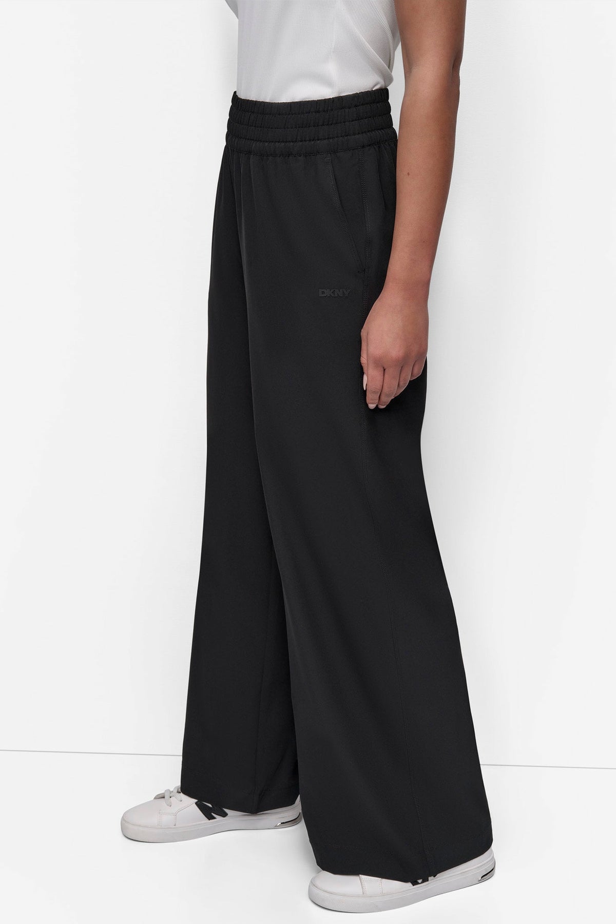 DKNY HIGH-RISE WIDE-LEG PANT