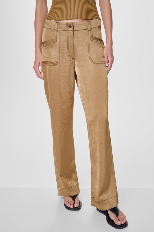 DKNY TOP STITCH STRAIGHT LEG PANT