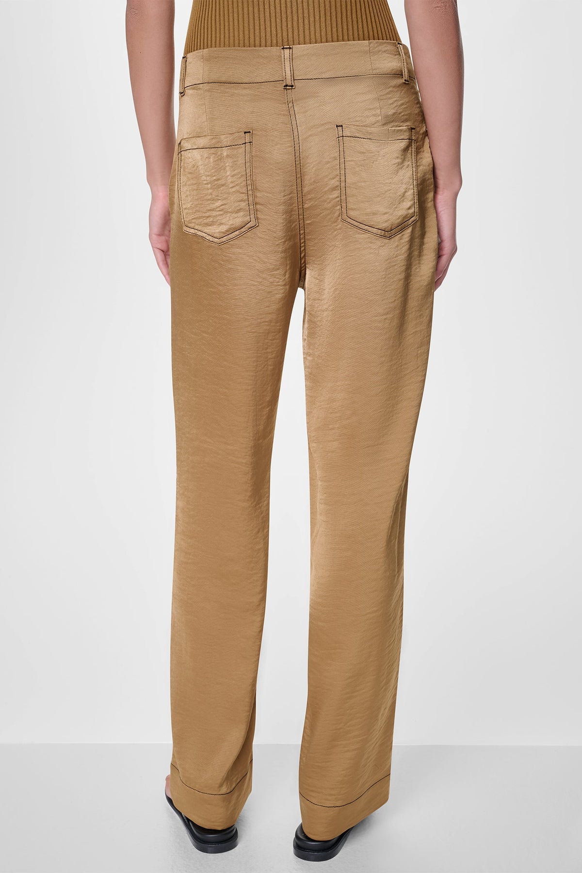 DKNY TOP STITCH STRAIGHT LEG PANT