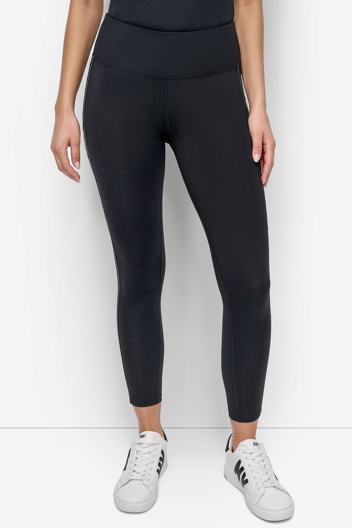 DKNY BALANCE COMPRESSION HIGH-WAIST 7/8 TIGHT WITH LOGO