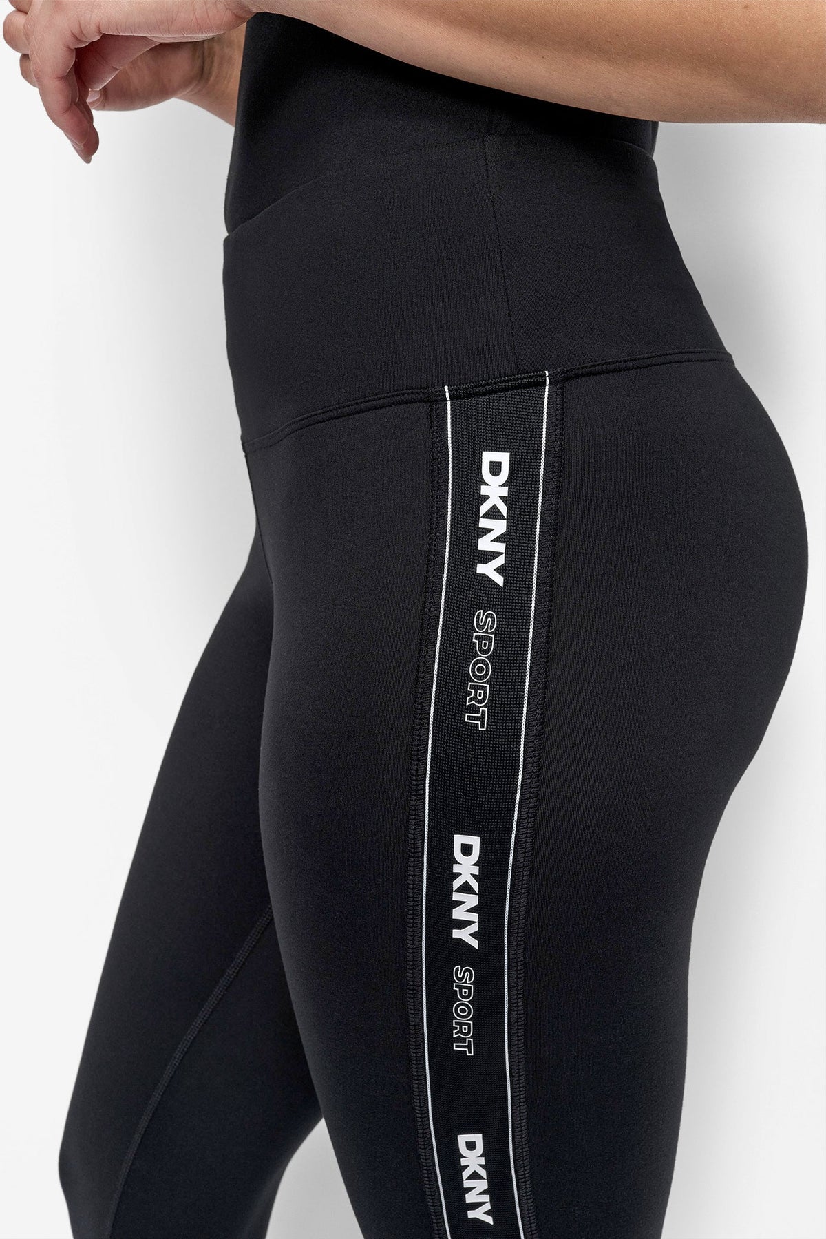 DKNY BALANCE COMPRESSION HIGH-WAIST 7/8 TIGHT WITH LOGO