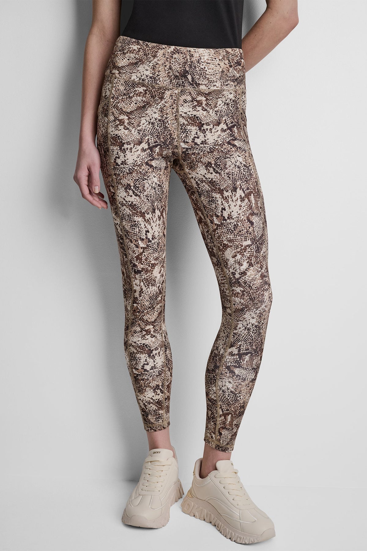 DKNY HIGH-RISE 7/8 PRINTED LEGGING