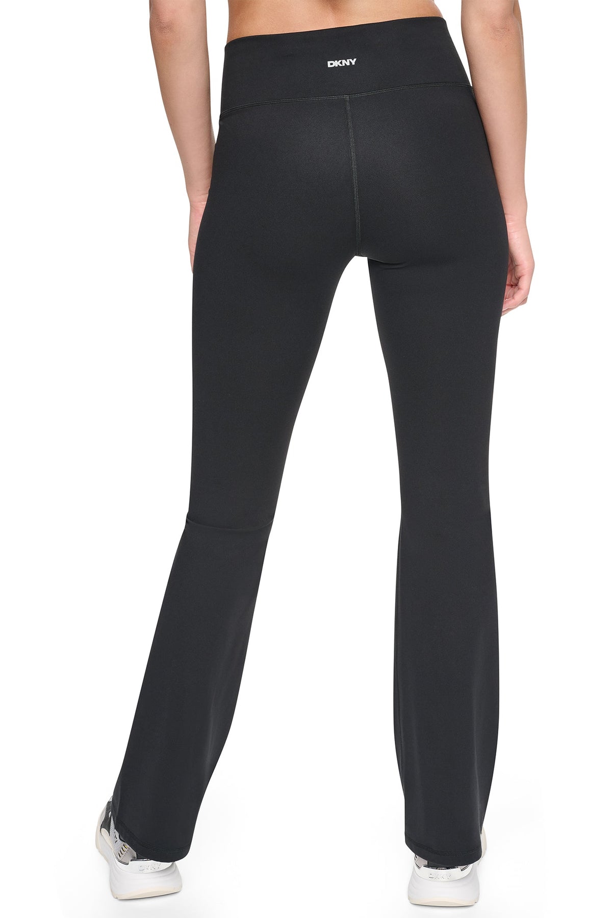 DKNY BALANCE COMPRESSION CROSSOVER FRONT FLARE PANT