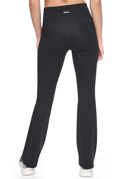 DKNY BALANCE COMPRESSION CROSSOVER FRONT FLARE PANT