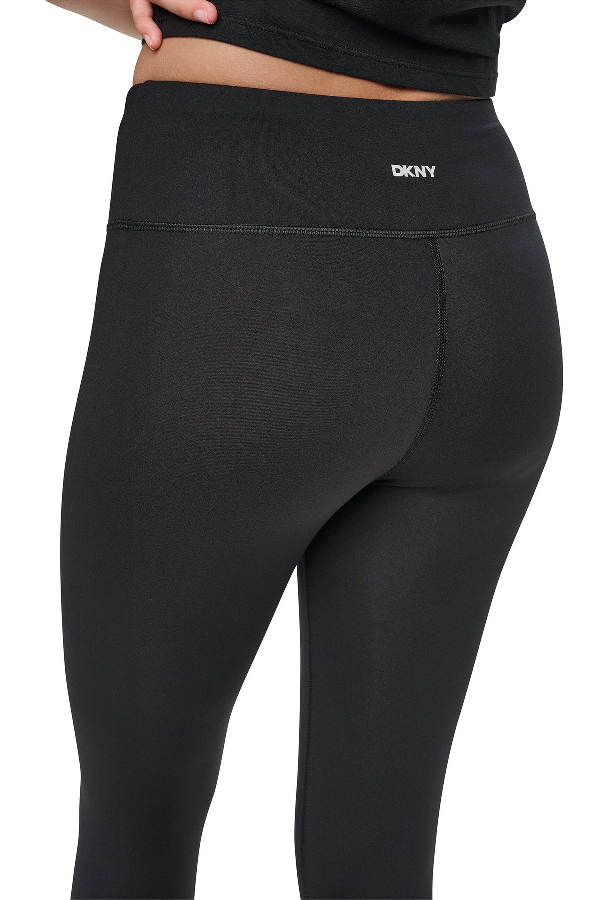 DKNY HIGH-RISE GRAFFITI LOGO 7/8 LENGTH LEGGING