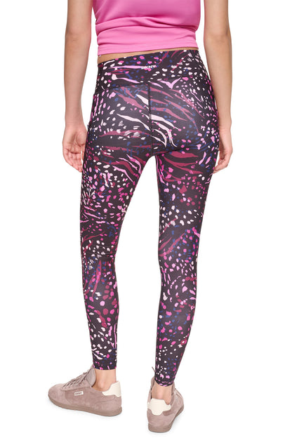 DKNY HIGH-RISE 7/8 LENGTH PRINTED LEGGINGS