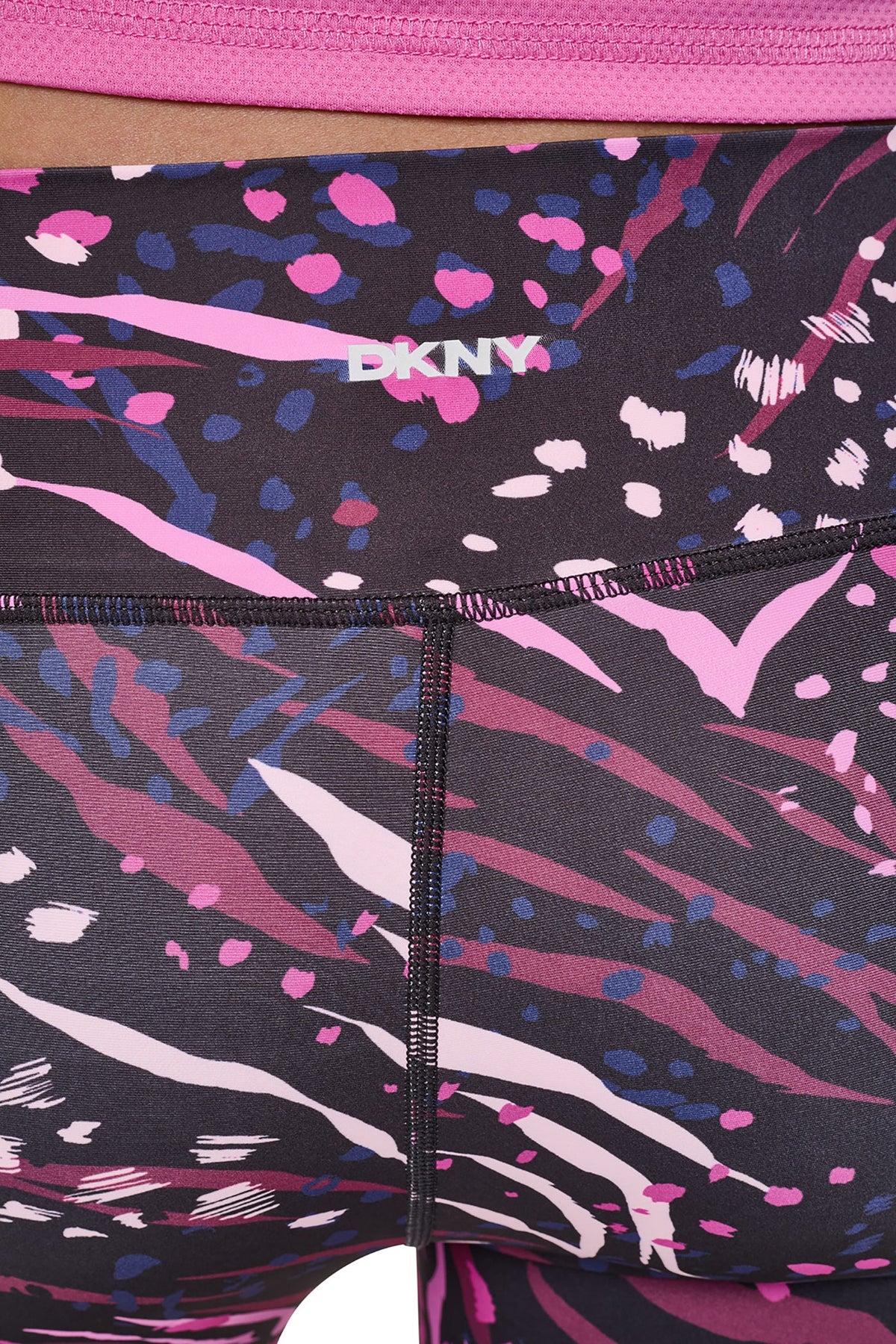 DKNY HIGH-RISE 7/8 LENGTH PRINTED LEGGINGS