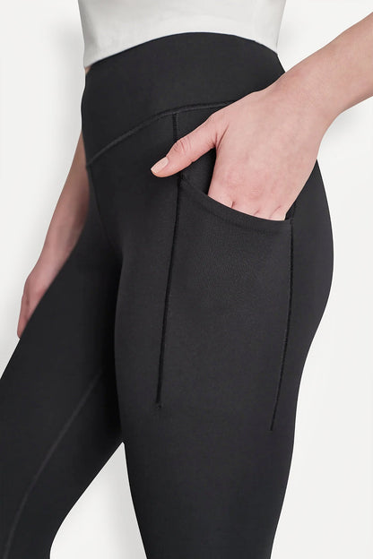 DKNY BALANCE COMPRESSION HIGH-WAIST CROPPED LEGGING