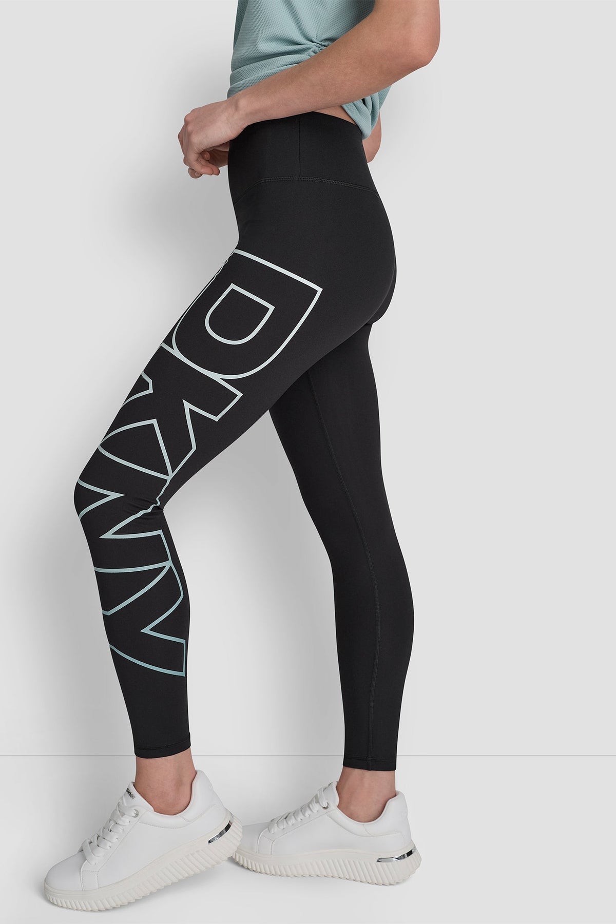 DKNY HIGH WAIST 7/8 BALANCE COMPRESSION EXPLODED OMBRE