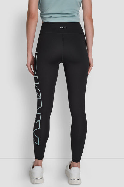 DKNY HIGH WAIST 7/8 BALANCE COMPRESSION EXPLODED OMBRE