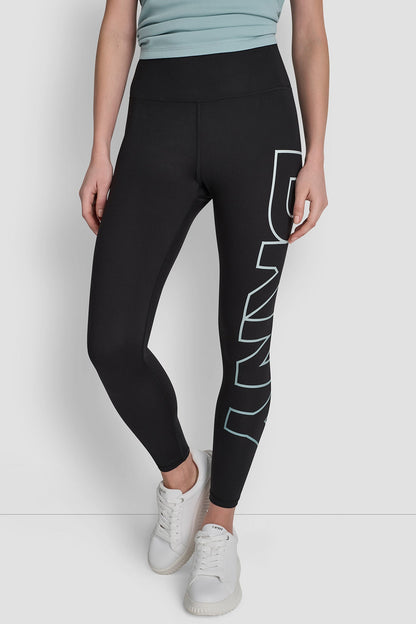 DKNY HIGH WAIST 7/8 BALANCE COMPRESSION EXPLODED OMBRE