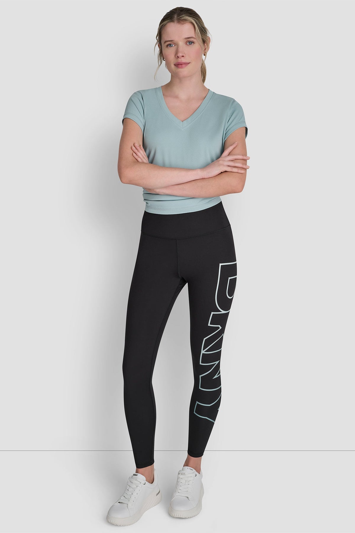 DKNY HIGH WAIST 7/8 BALANCE COMPRESSION EXPLODED OMBRE