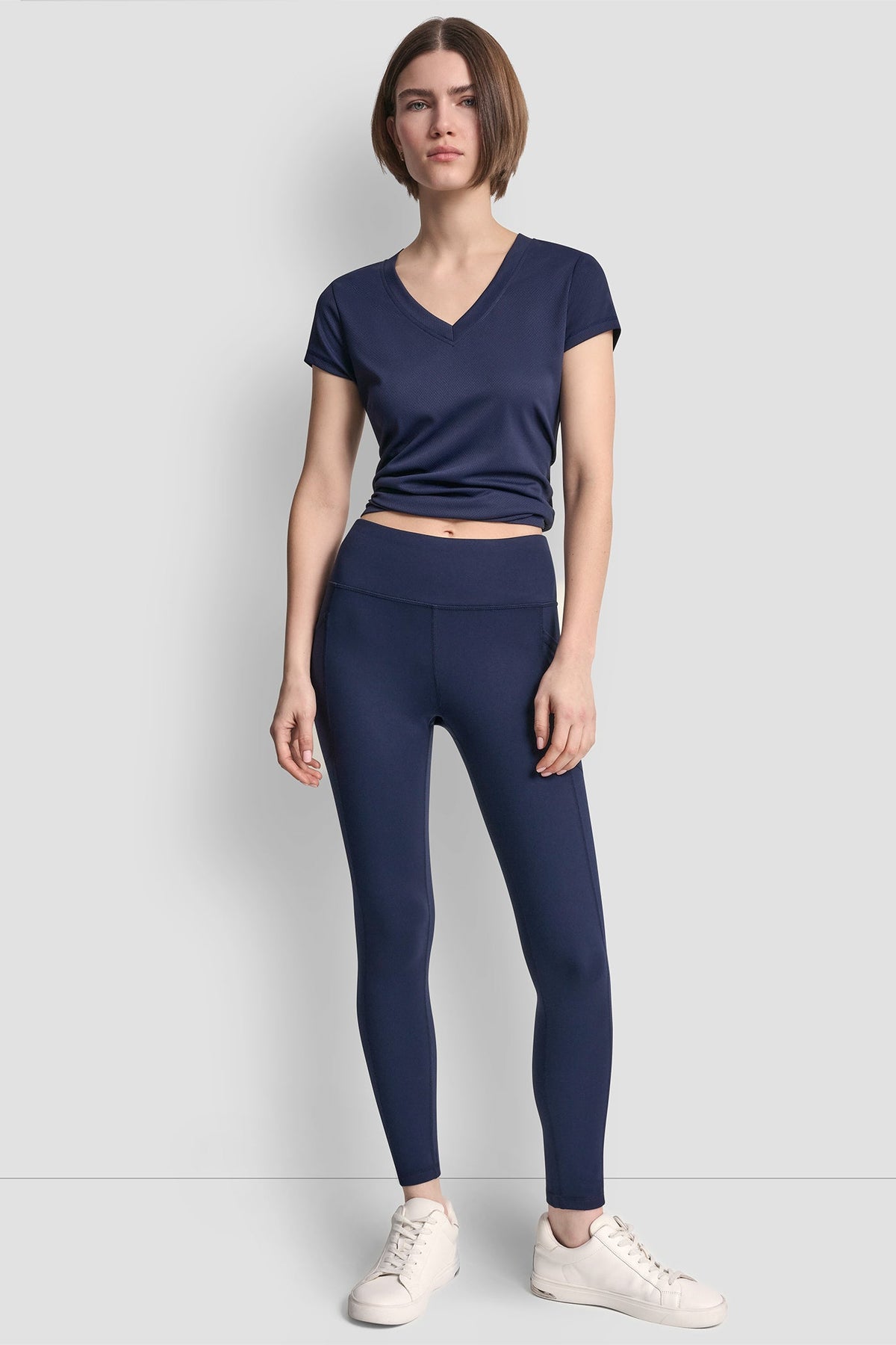 DKNY HIGH-RISE LOGO 7/8 LENGTH LEGGING