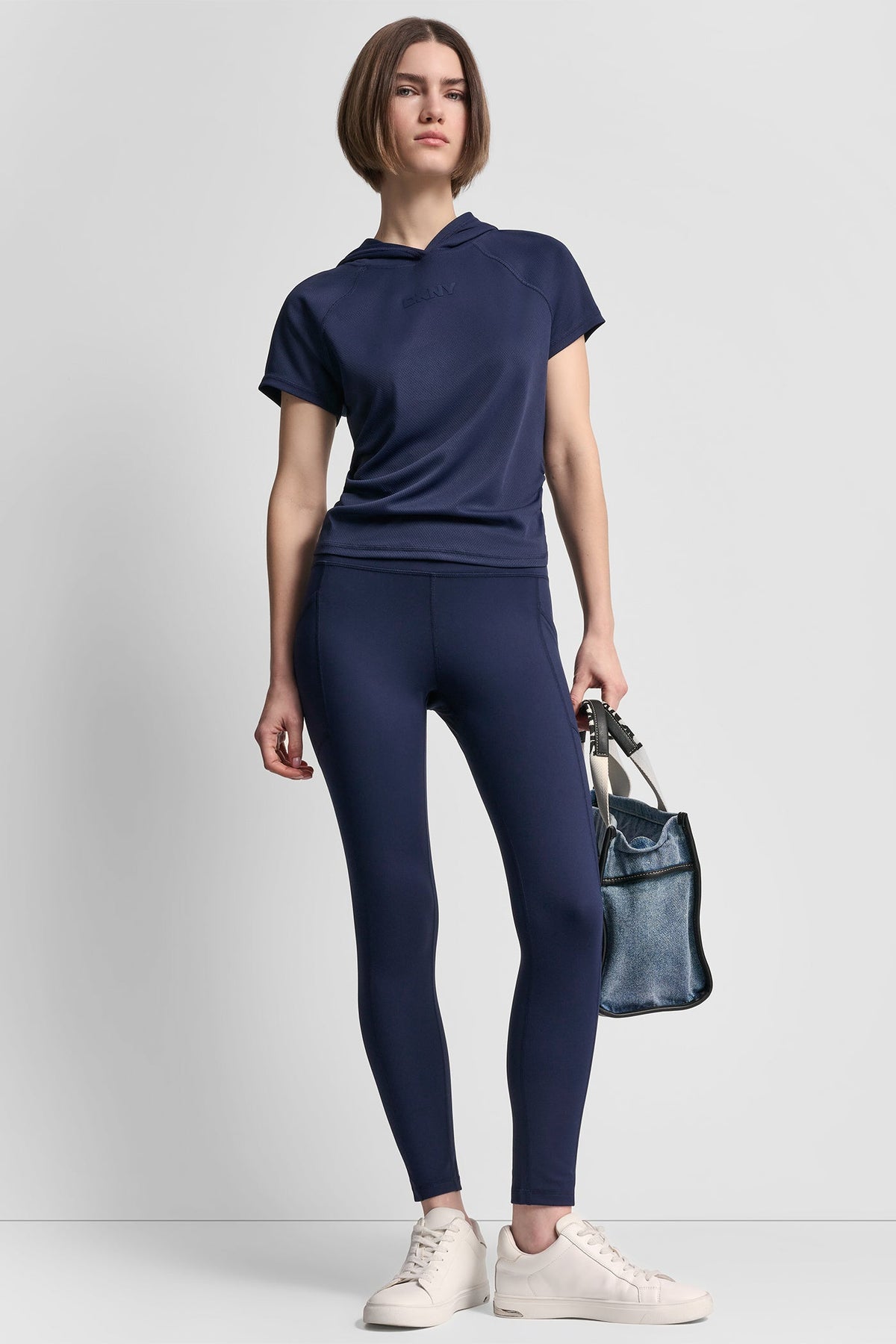 DKNY HIGH-RISE LOGO 7/8 LENGTH LEGGING