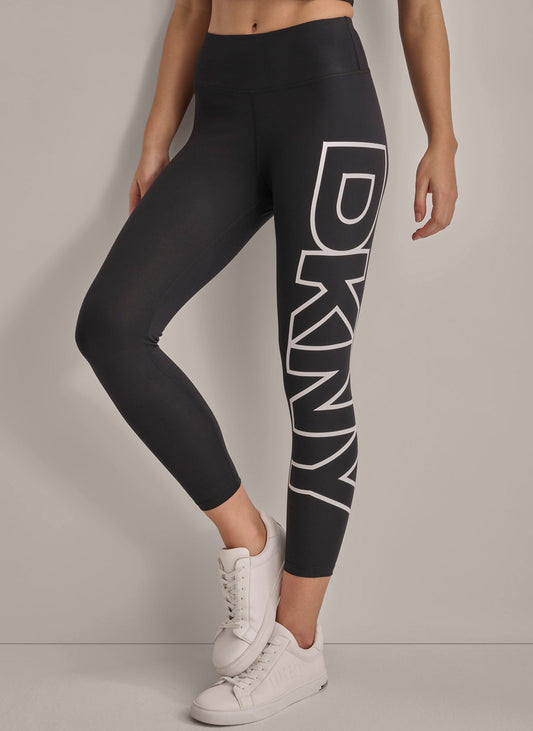 DKNY HIGH-RISE LOGO 7/8 LENGTH LEGGING