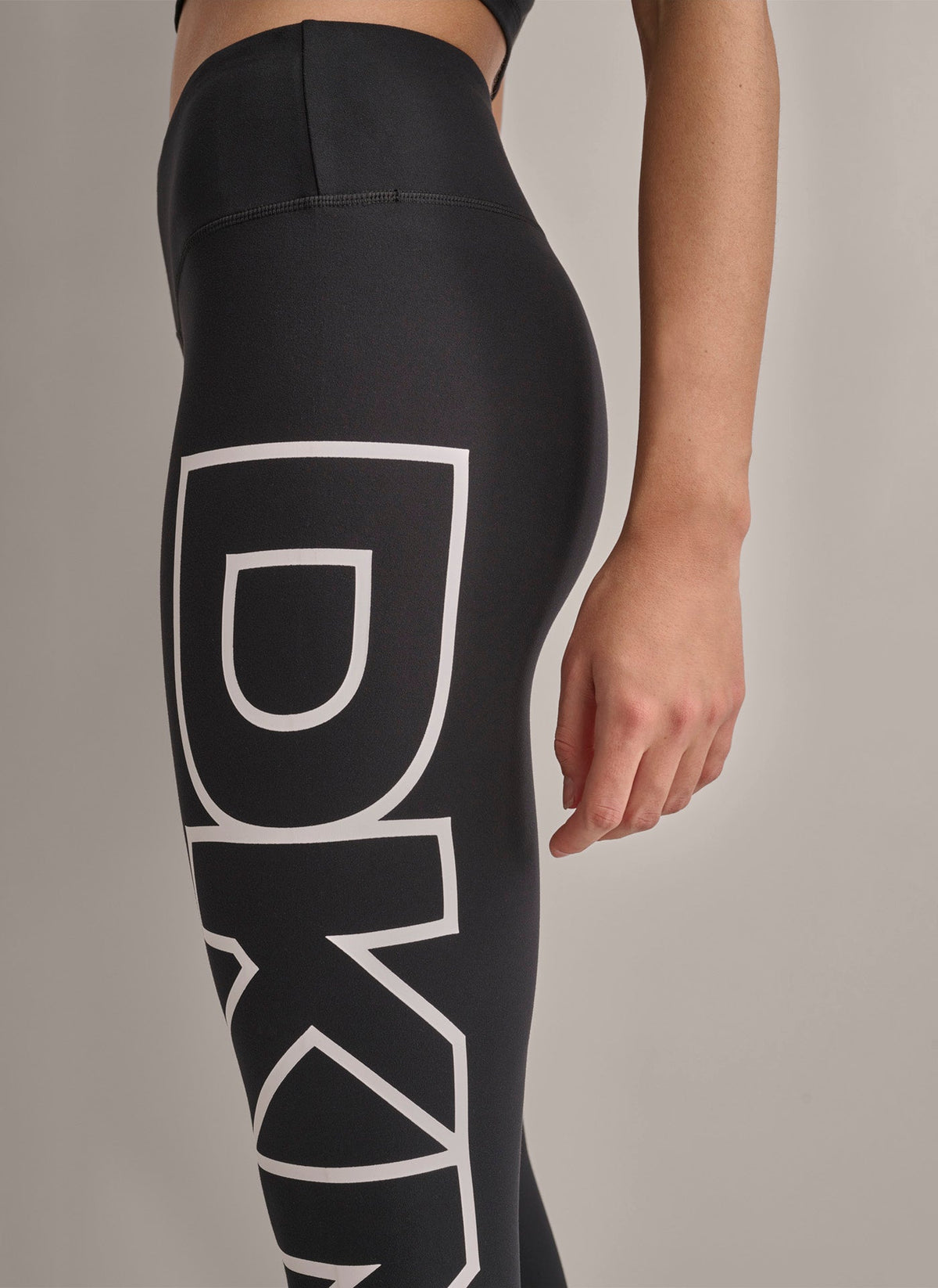 DKNY HIGH-RISE LOGO 7/8 LENGTH LEGGING
