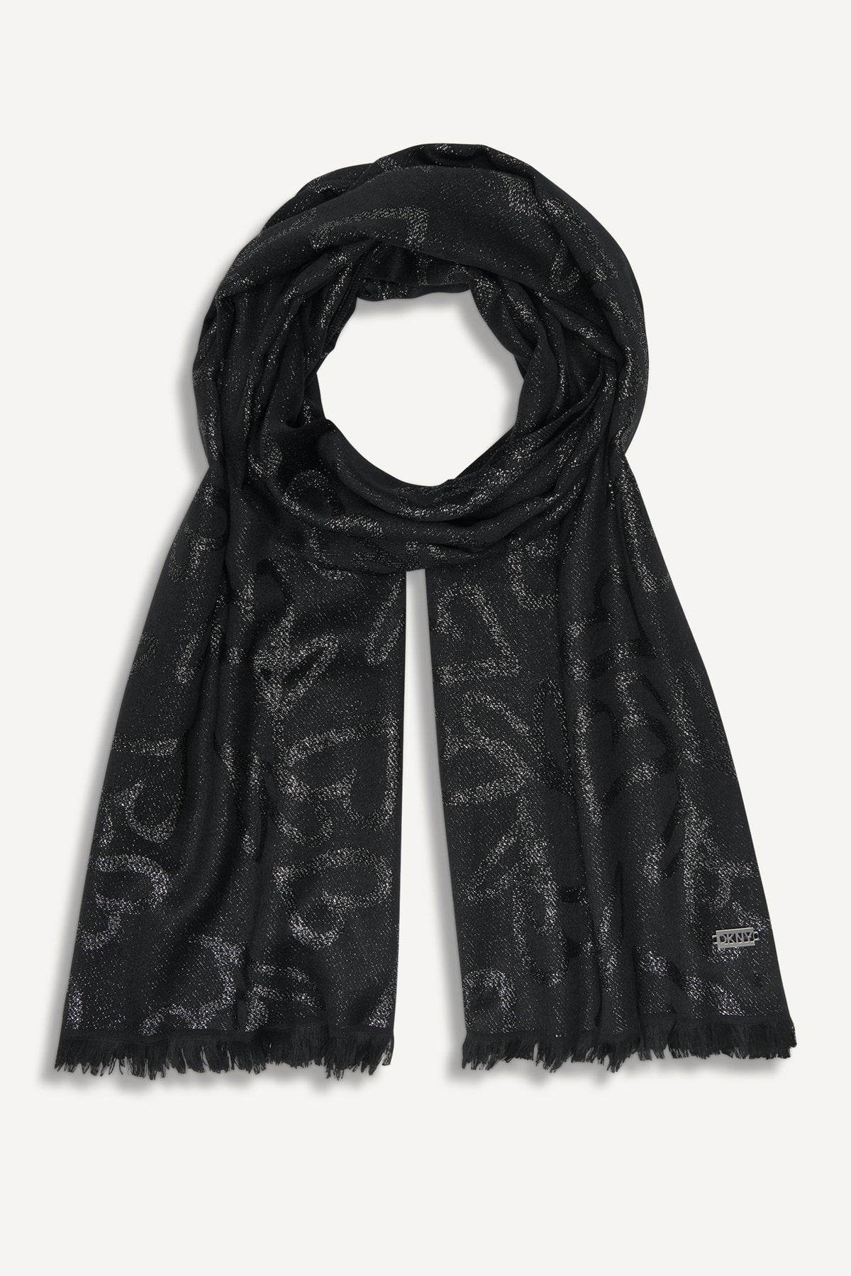 DKNY EVERYBODY LOVES DONNA METALLIC WRAP