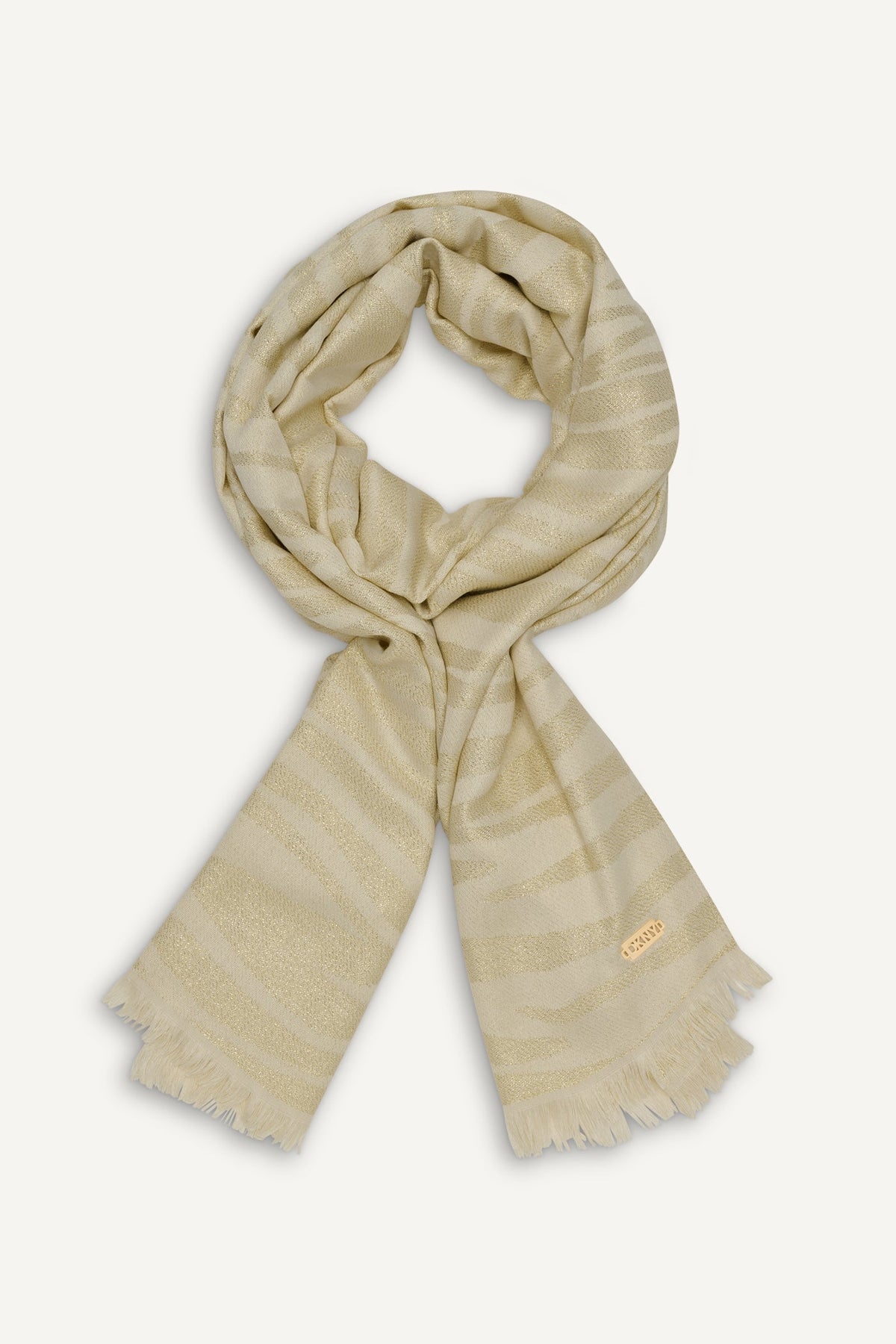 DKNY METALLIC ZEBRA WRAP