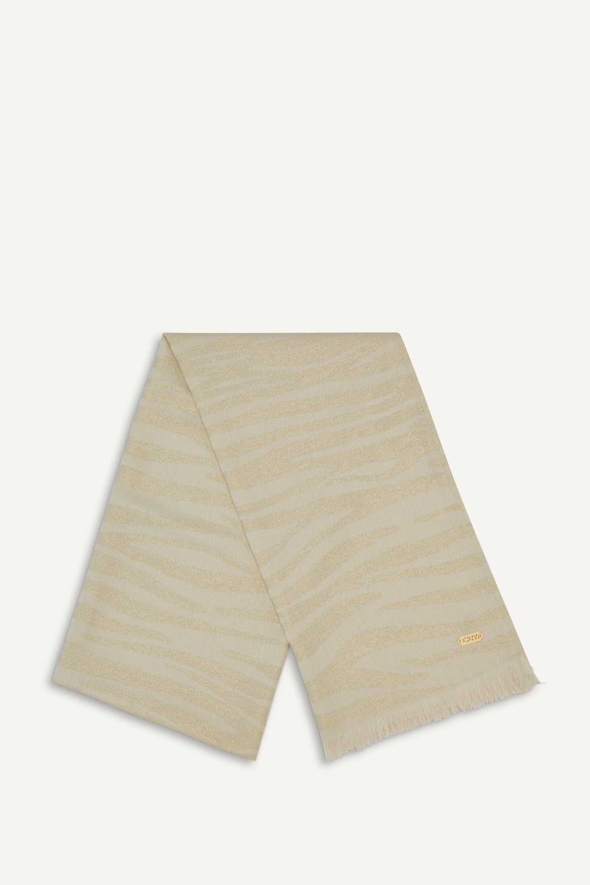 DKNY METALLIC ZEBRA WRAP