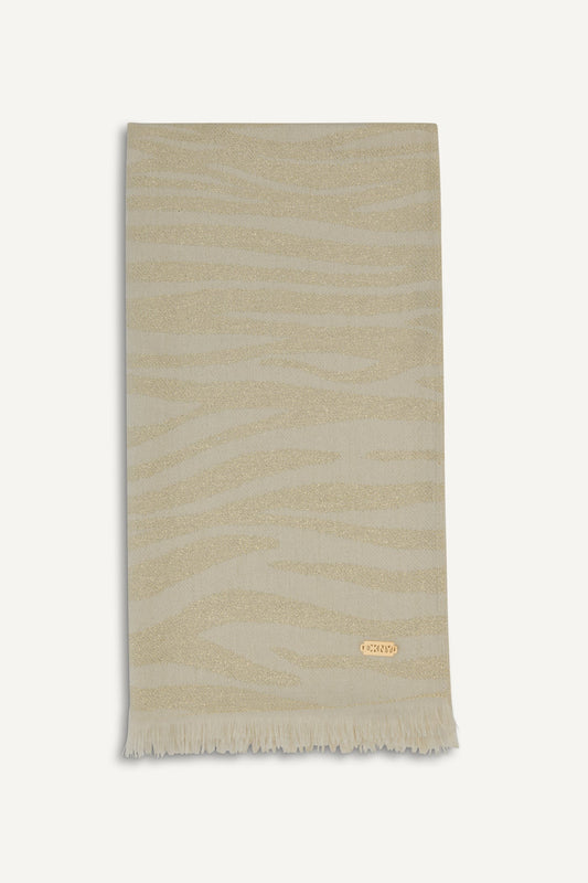 DKNY METALLIC ZEBRA WRAP