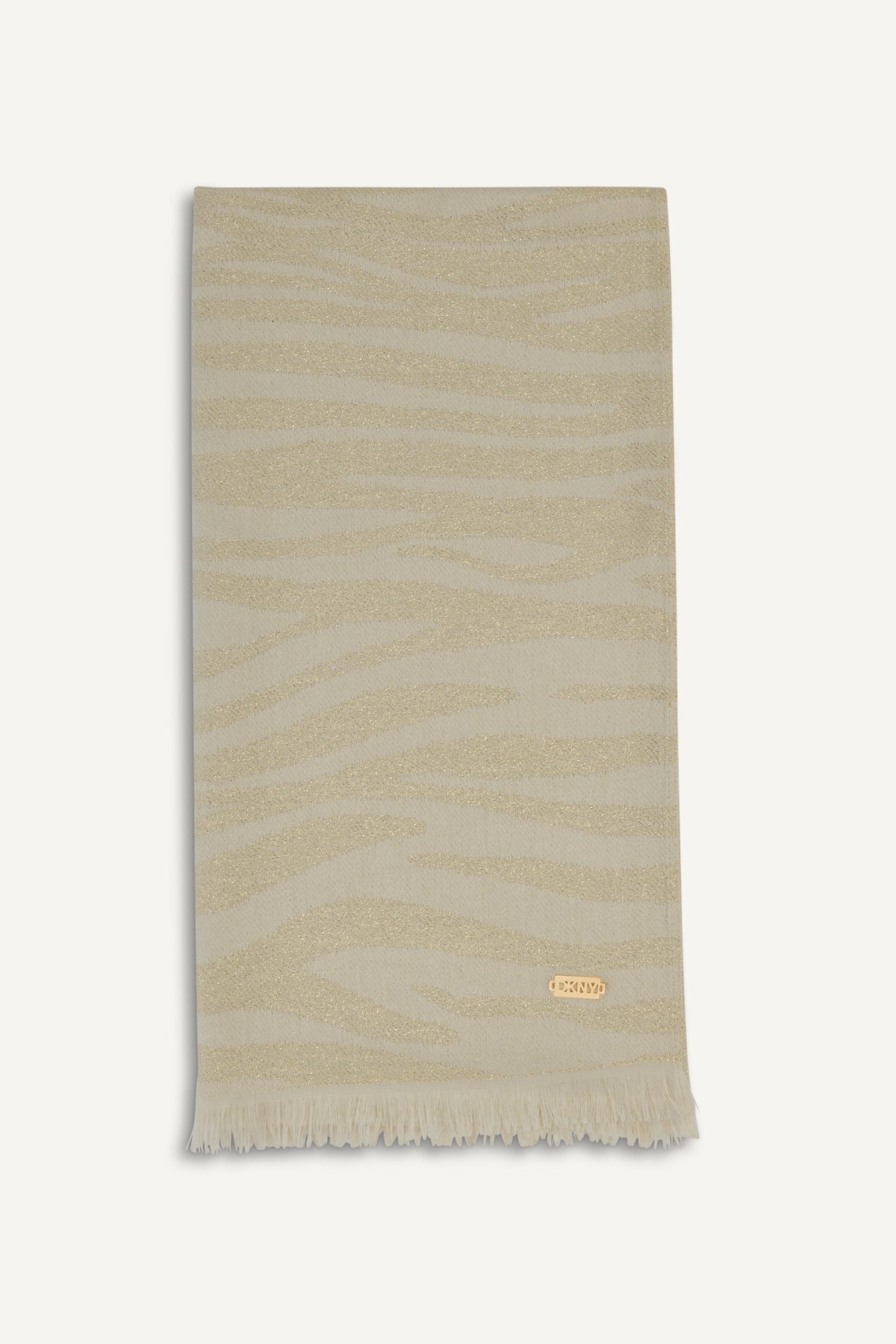 DKNY METALLIC ZEBRA WRAP