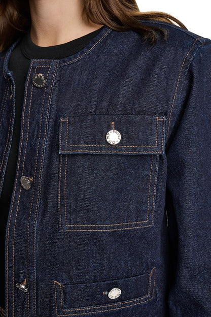 DKNY MIXED MEDIA DENIM JACKET