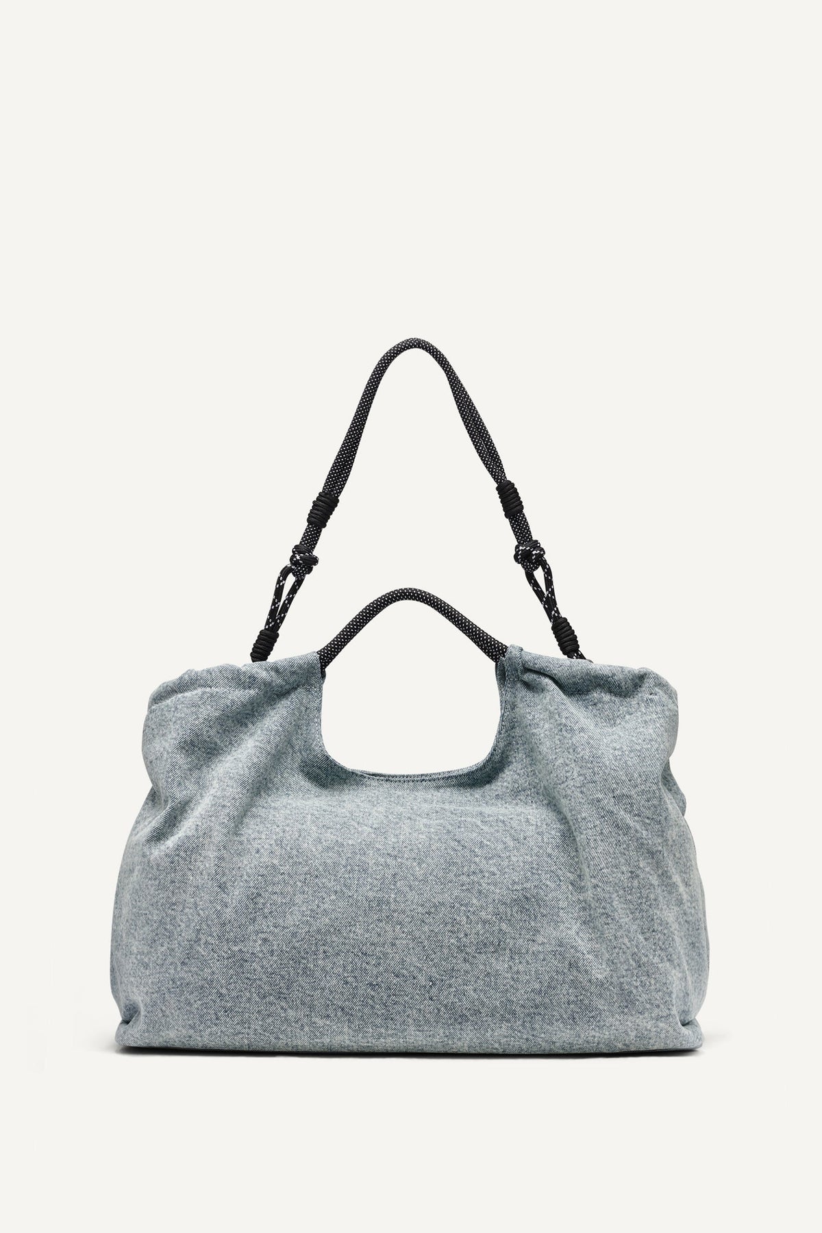 DKNY MABEL DENIM LARGE LOGO TOTE