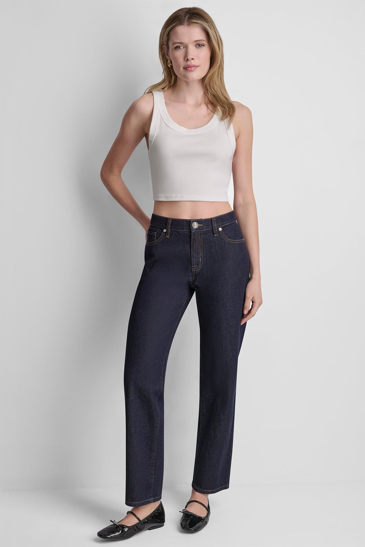 DKNY MID-RISE CLASSIC STRAIGHT