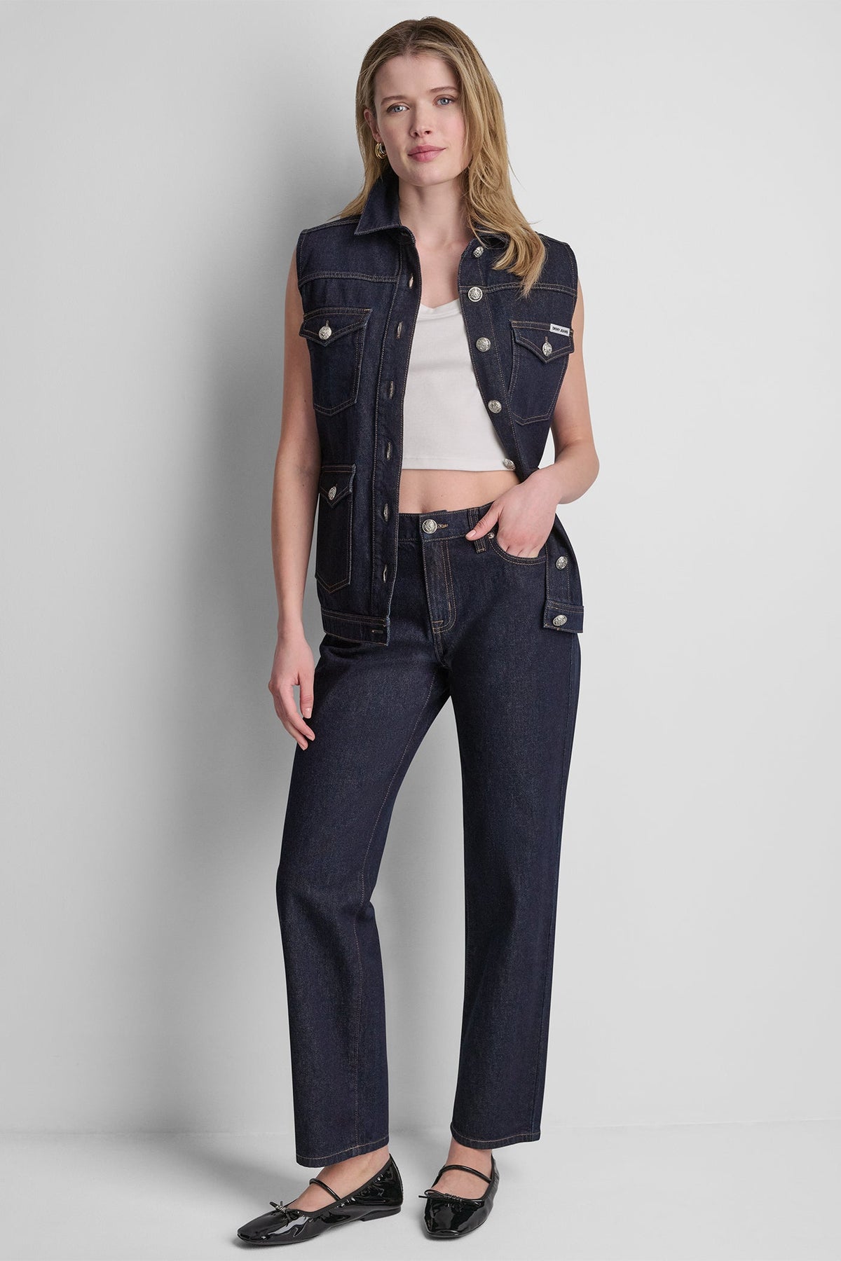 DKNY MID-RISE CLASSIC STRAIGHT