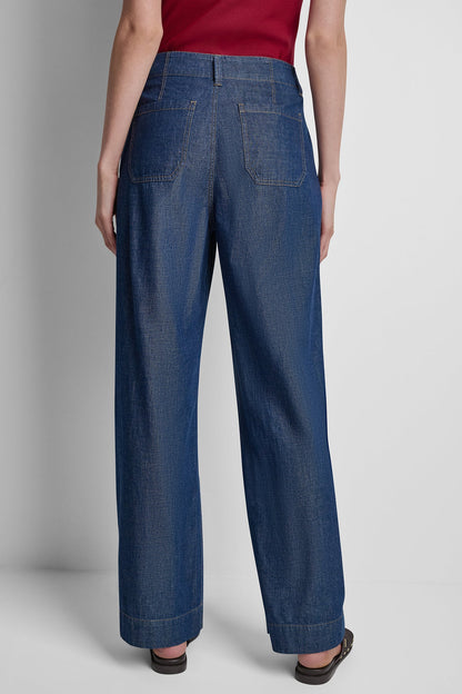 DKNY HIGH-RISE STRAIGHT LEG PANT