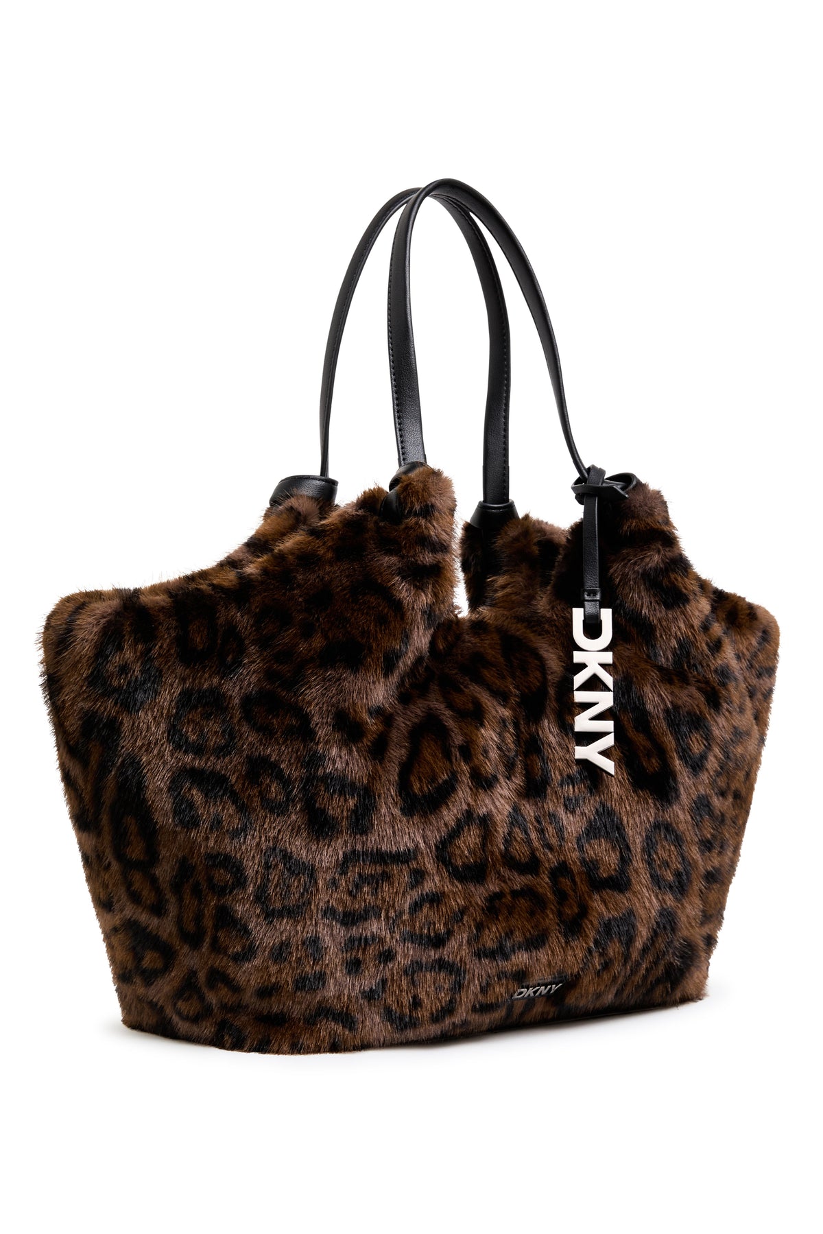 DKNY PAULA MEDIUM FAUX FUR TOTE
