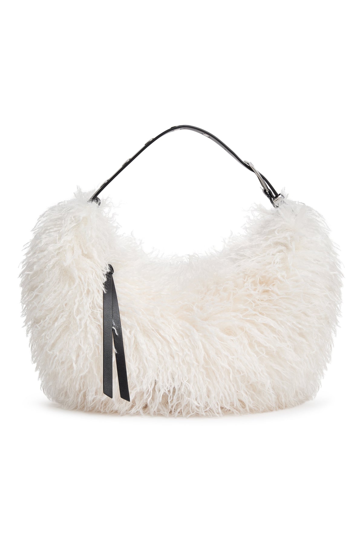 DKNY RANNA FAUX FUR SMALL HOBO BAG