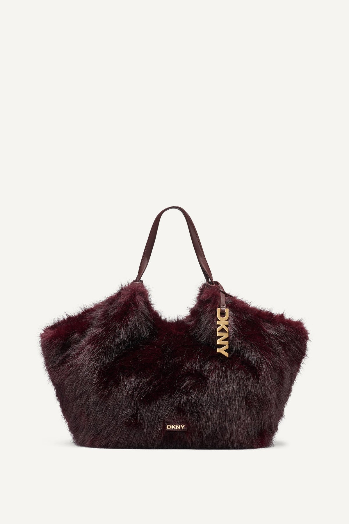 DKNY PAULA MEDIUM FAUX FUR TOTE
