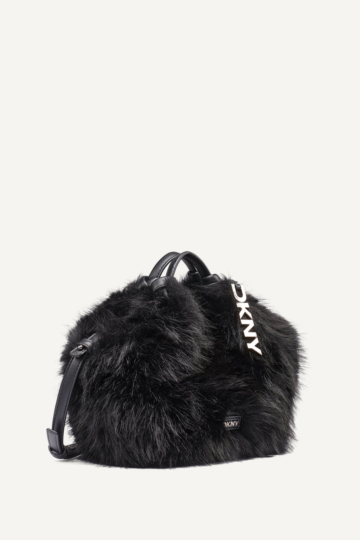 DKNY PAULA SMALL FAUX FUR TOTE