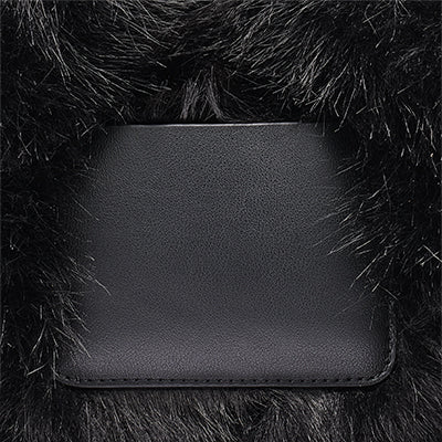 DKNY PAULA SMALL FAUX FUR TOTE