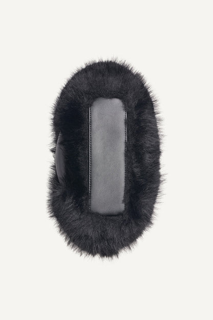 DKNY PAULA SMALL FAUX FUR TOTE
