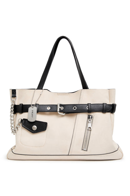 DKNY BRYAR TWO TONE LARGE MOTO SATCHEL