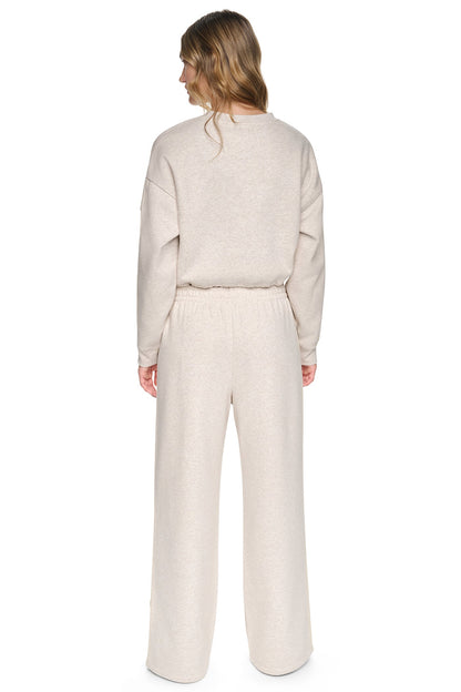DKNY CROPPED STRIPED SWEATSHIRT