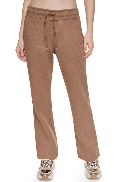 DKNY METALLIC BUBBLE HIGH-RISE STRAIGHT LEG PANT