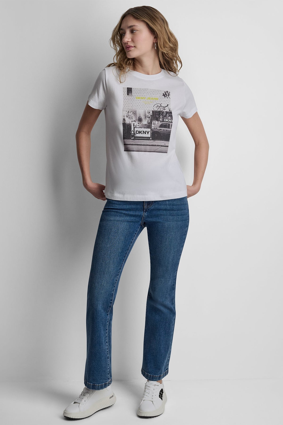 DKNY DKNY PHOTOREAL LOGO CREW NECK TEE
