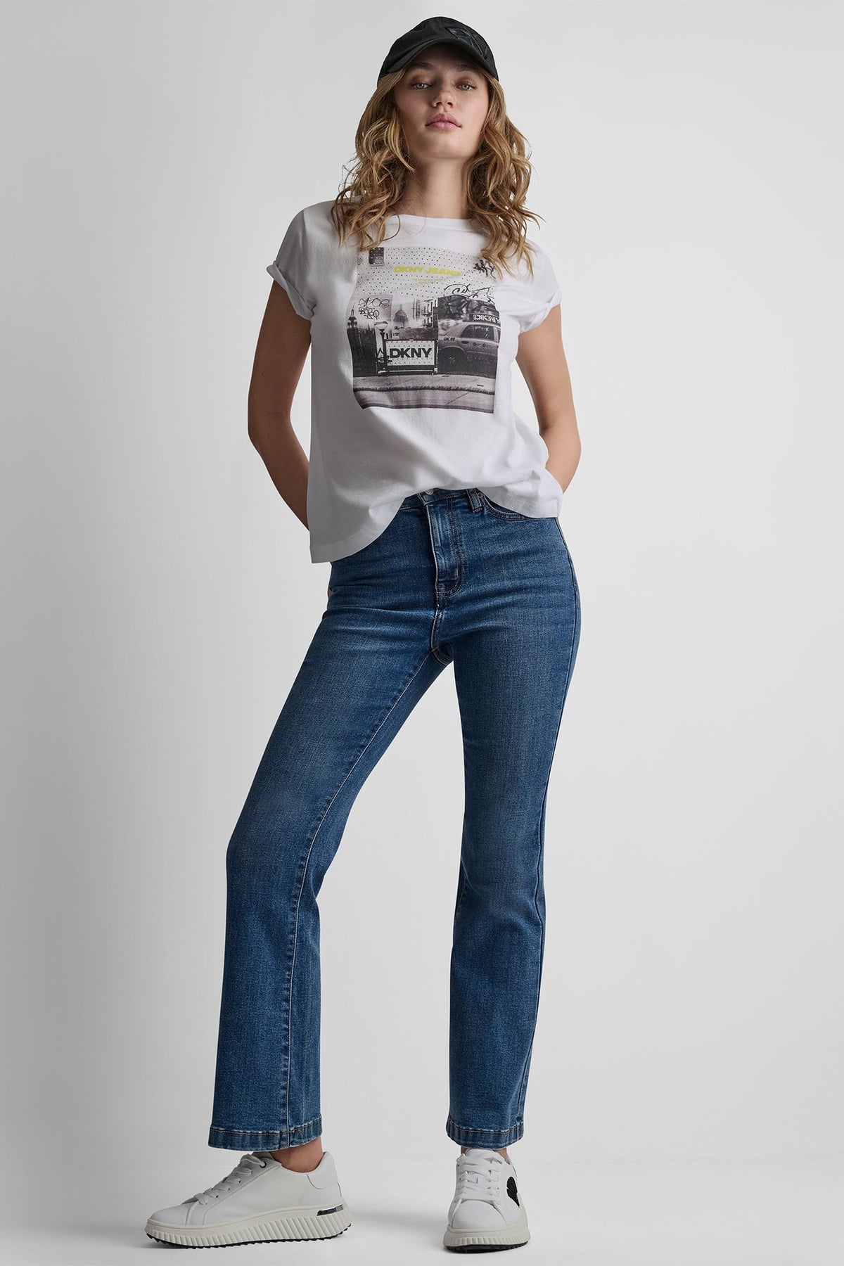 DKNY DKNY PHOTOREAL LOGO CREW NECK TEE