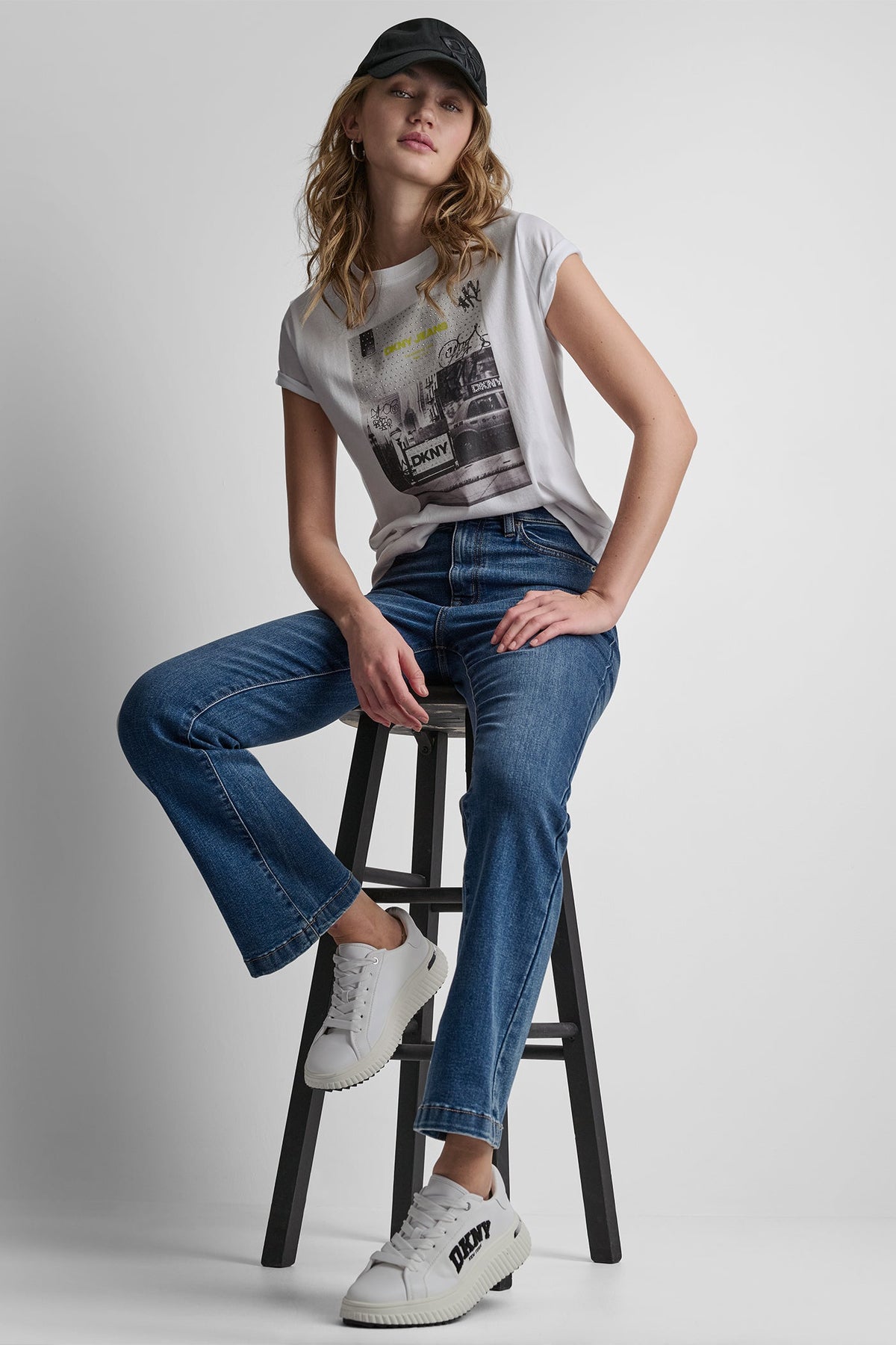 DKNY DKNY PHOTOREAL LOGO CREW NECK TEE
