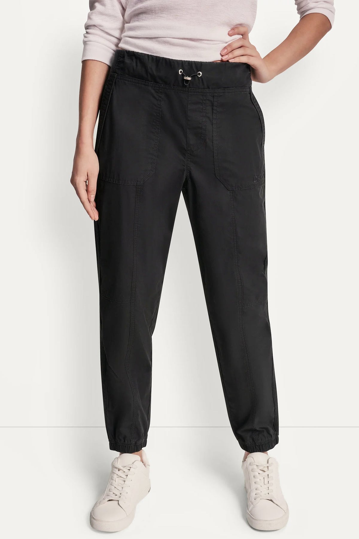DKNY HIGH-RISE SLIM UTILITY JOGGER