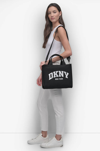DKNY HADLEE CANVAS MEDIUM LOGO TOTE
