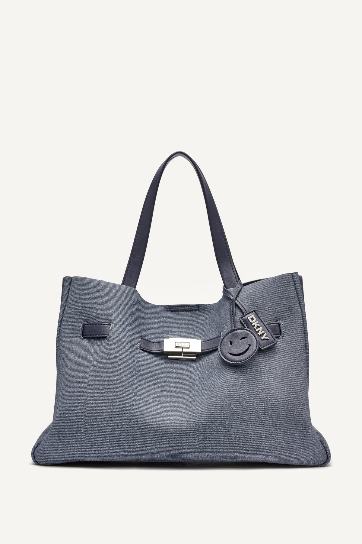 DKNY BRYAR DENIM LARGE SATCHEL
