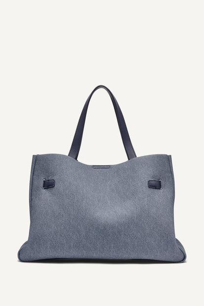 DKNY BRYAR DENIM LARGE SATCHEL